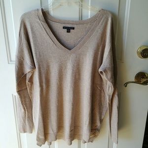 Drop shoulder sweater